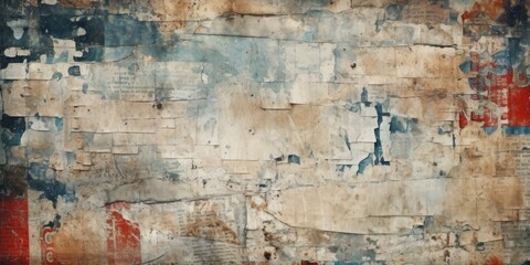 An image of an old wall with peeling paint. This picture can be used for various design projects and backgrounds.