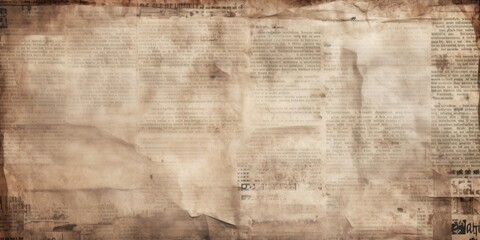 A piece of old paper with writing on it. Can be used for vintage or antique themes. - obrazy, fototapety, plakaty