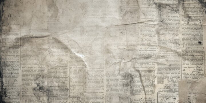 An image of an old newspaper with a torn piece of paper on top. This picture can be used to portray vintage or historical themes, news articles, or as a background for creative projects.