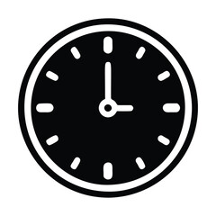 Clock Pictogram Silhouette