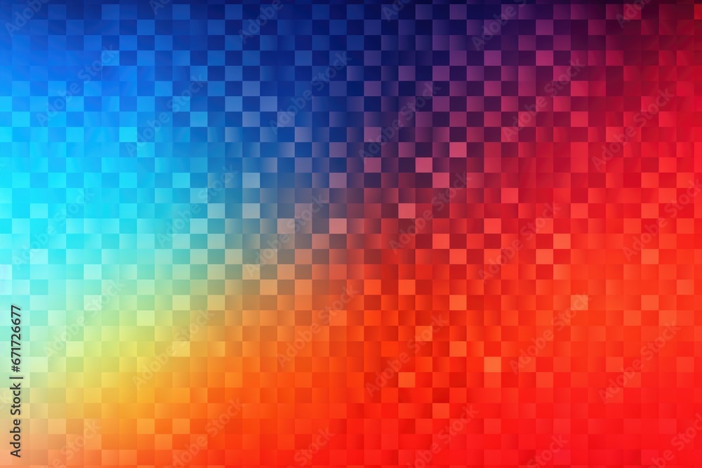 Poster A vibrant red and blue background with a checkered pattern. Perfect for adding a bold and eye-catching touch to your designs.
