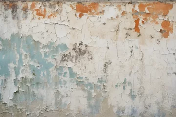 Washable wall murals Old dirty textured wall An image of an old wall with peeling paint. This picture can be used to depict decay, abandonment, or urban exploration. It can also be used as a background texture for design projects.