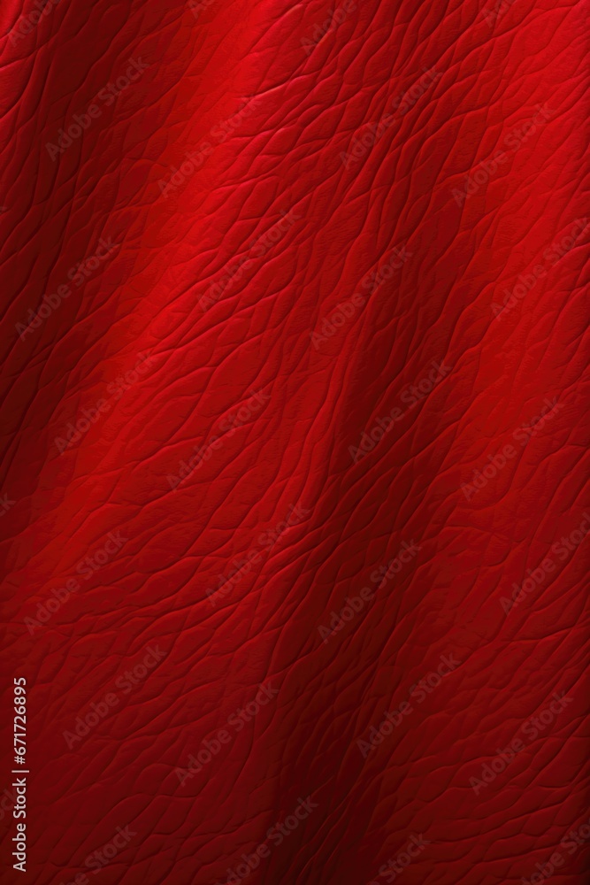 Poster A detailed view of a red leather surface. This image can be used in various design projects or as a background texture.
