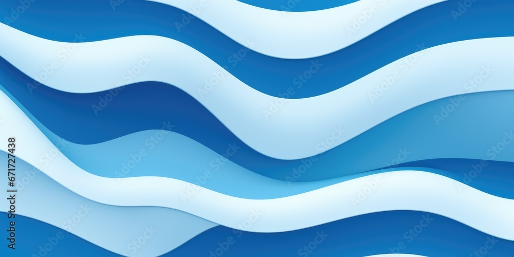 Poster A simple and elegant blue and white wavy background. Perfect for adding a touch of movement and tranquility to your designs.