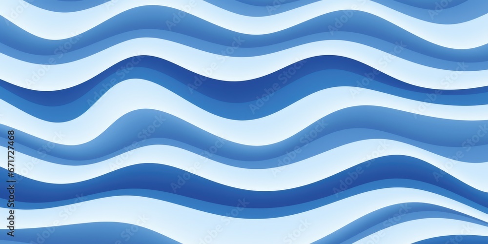 Poster A beautiful blue and white wavy pattern on a clean white background. Perfect for adding a touch of elegance to any design project.