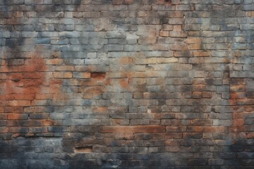 A fire hydrant sitting in front of a brick wall. This image can be used to represent urban infrastructure or safety measures in a cityscape.