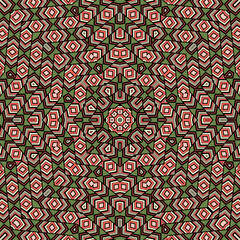 Contemporary mosaic repeated pattern graphic design. Tetro batik motif.
