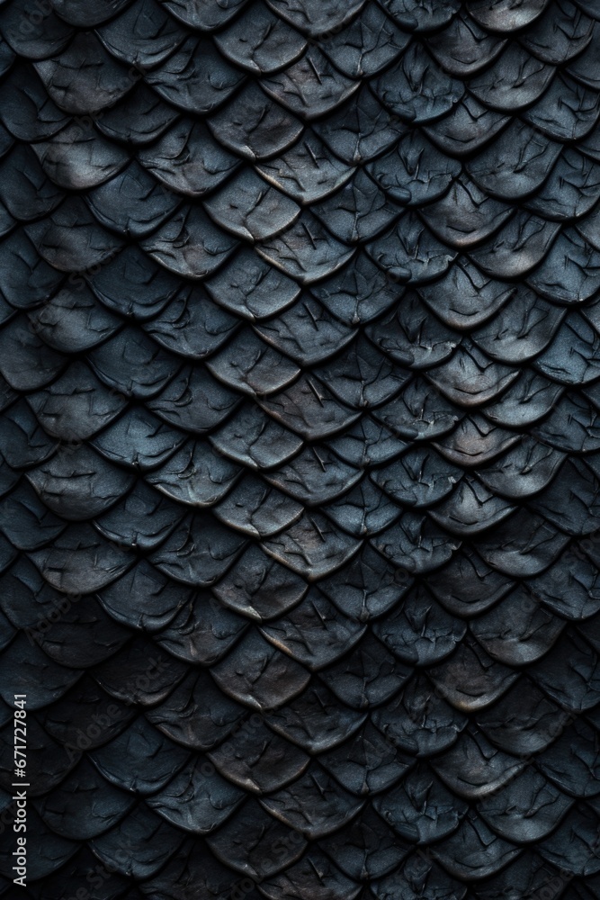 Poster A detailed close up of a fish scale pattern. This image can be used for various projects and designs.