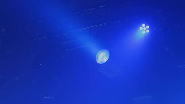 A blue orb against a deep blue background.