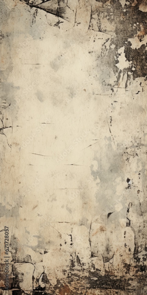 Aufkleber A picture of a grungy wall with a clock on it. This image can be used to represent the passage of time, the concept of decay, or to create a vintage or industrial atmosphere.