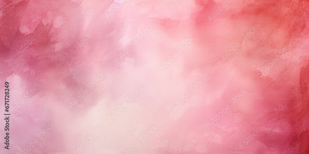 Aufkleber a vibrant watercolor painting featuring shades of red and pink on a clean white background. perfect 
