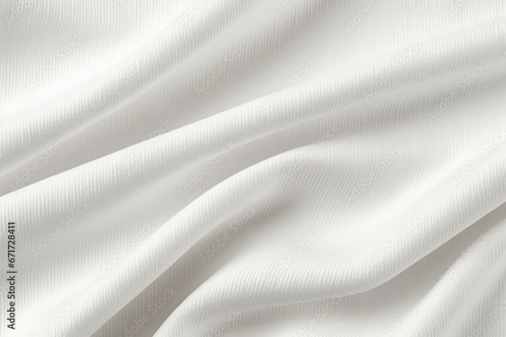 Poster a detailed view of a plain white fabric. suitable for various creative projects and design applicati