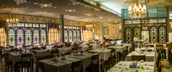 The interior of a traditional restaurant - Powered by Adobe