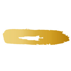 和風素材　筆で描かれた金色の線のイラスト　ベクター