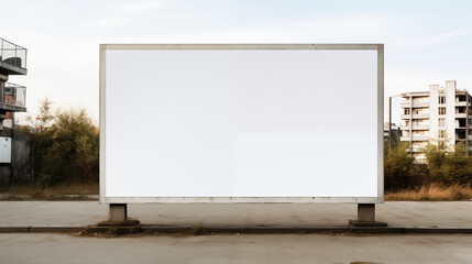 Obraz premium Blank billboard on a city street 