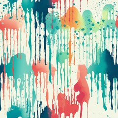 Acid Washed Abstract Drips Pattern