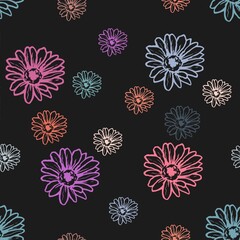 seamless pattern with flowers