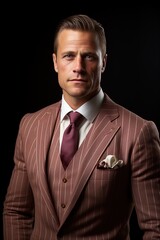 Handsome man in a seersucker suit. Great for articles on fashion, suits, tailoring, luxury, men's styles and more. 