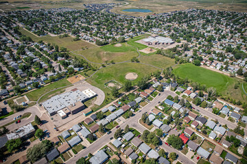 Confederation Park Aerial in Saskatoon