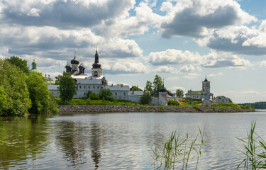 Resurrection Goritsky Monastery in the village of Goritsy, Vologda region - obrazy, fototapety, plakaty