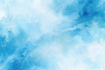 Blue and White Sky with Fluffy Clouds