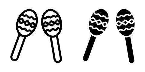 Maracas Icon. symbol for mobile concept and web design. vector illustration