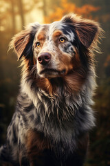 Portrait of a beautiful dog outdoors