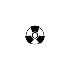 Radioactive icon llustration Isolated on white background. 