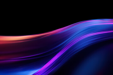 Modern Smooth Dynamic Fluid Wave, a Dark Black and Vibrant wavy and curve Wallpaper for a Mesmerizing Display background