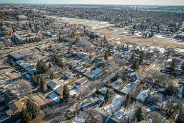 Aerial of the Mount Royal Neighborhood in Saskatoon