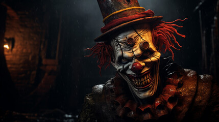 Portrait of the Halloween Clown