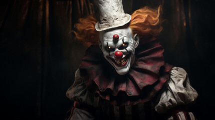 Portrait of the Halloween Clown