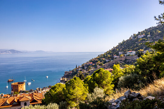 Entdeckungsdurch durch die Stadt Alanya mit ihrer imposanten Burg an der T&uuml;rkischen Rivera - T&uuml;rkei