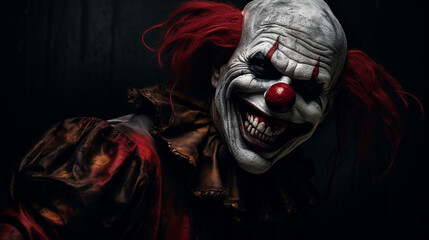 Portrait of the Halloween Clown
