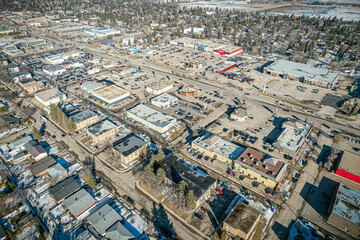 Breevort Park neighbourhood Aerial in Saskatoon