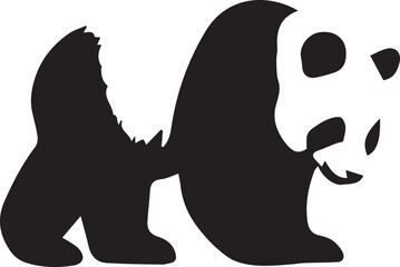 panda EPS, panda Silhouette, panda Vector, panda Cut File, panda Vector
