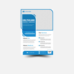 Healthcare and Corporate  and medical flye design,template, brochure Vector design.medical flyer  design.