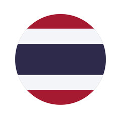 Thailand flag simple illustration for independence day or election
