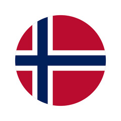 Norway flag simple illustration for independence day or election