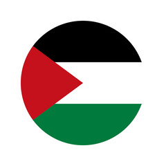 Palestine flag simple illustration for independence day or election