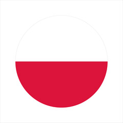 Poland flag simple illustration for independence day or election