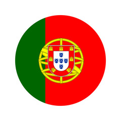 Obraz premium Portugal flag simple illustration for independence day or election