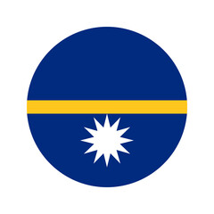 Republic of Nauru flag simple illustration for independence day or election