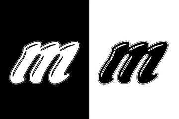 Alphabet M letter icon logo