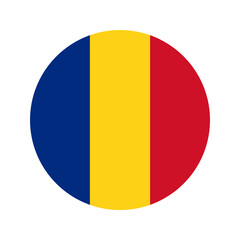 Romania flag simple illustration for independence day or election