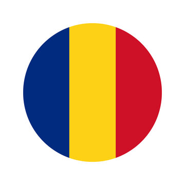 Romania flag simple illustration for independence day or election