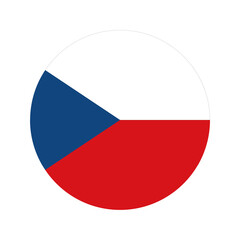 Czechia flag simple illustration for independence day or election
