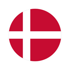 Denmark flag simple illustration for independence day or election