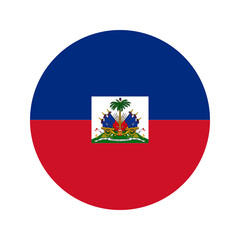 Naklejka premium Haiti flag simple illustration for independence day or election