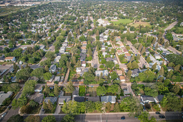 Aerial of the Nutana Park Neighborhood in Saskatoon